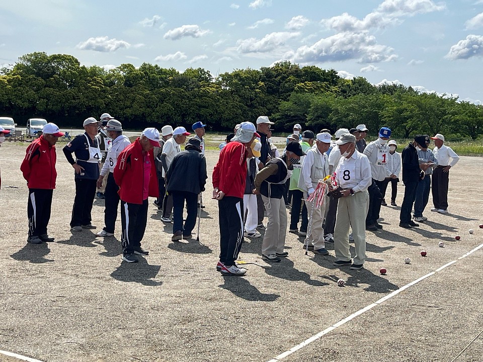 選手整列
